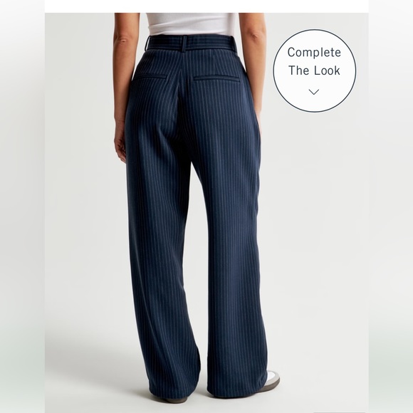 NWT Curve Love A&F Sloane Tailored Pant - Picture 3 of 13